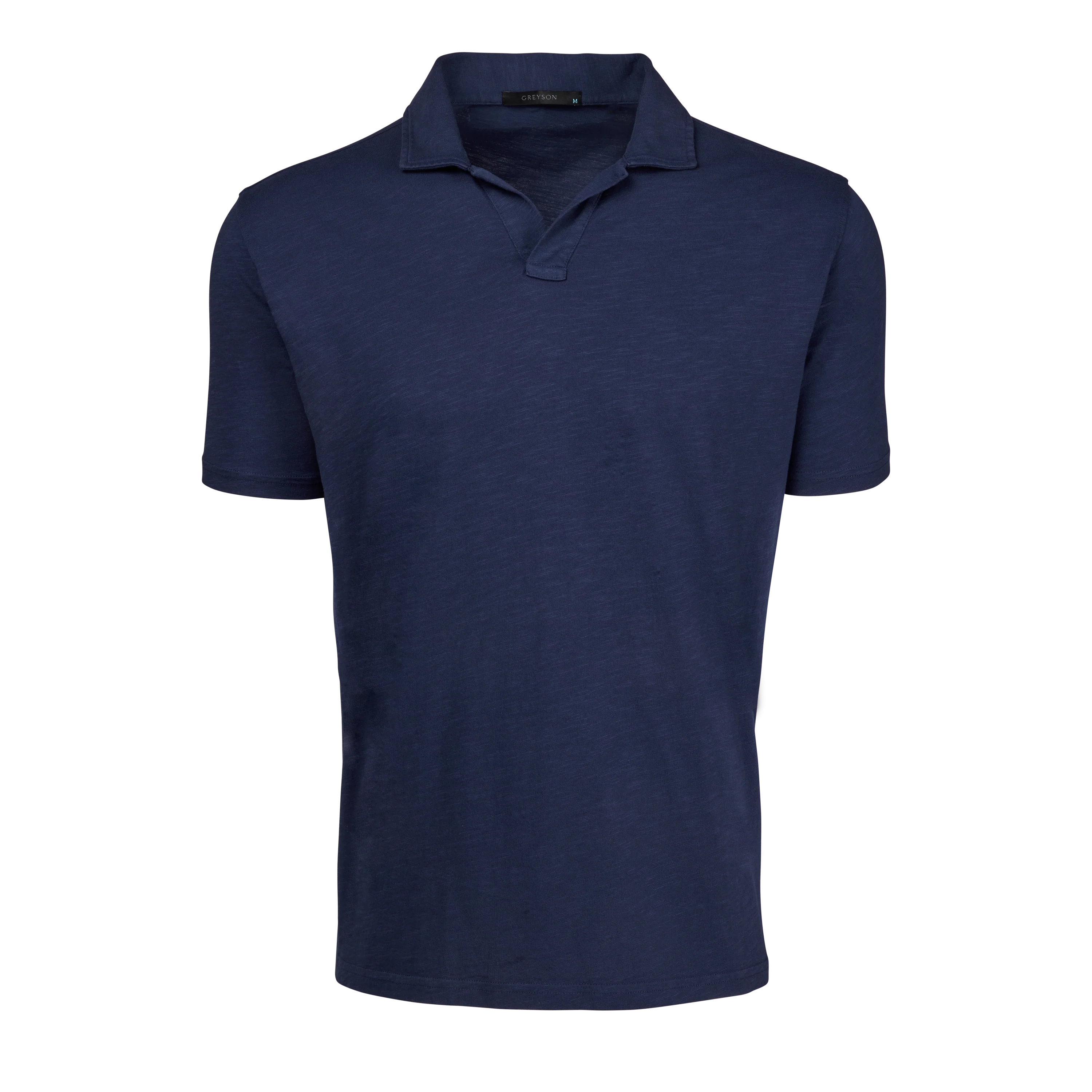 Alpha Slub Johnny Collar Short Sleeve Polo - Image 11