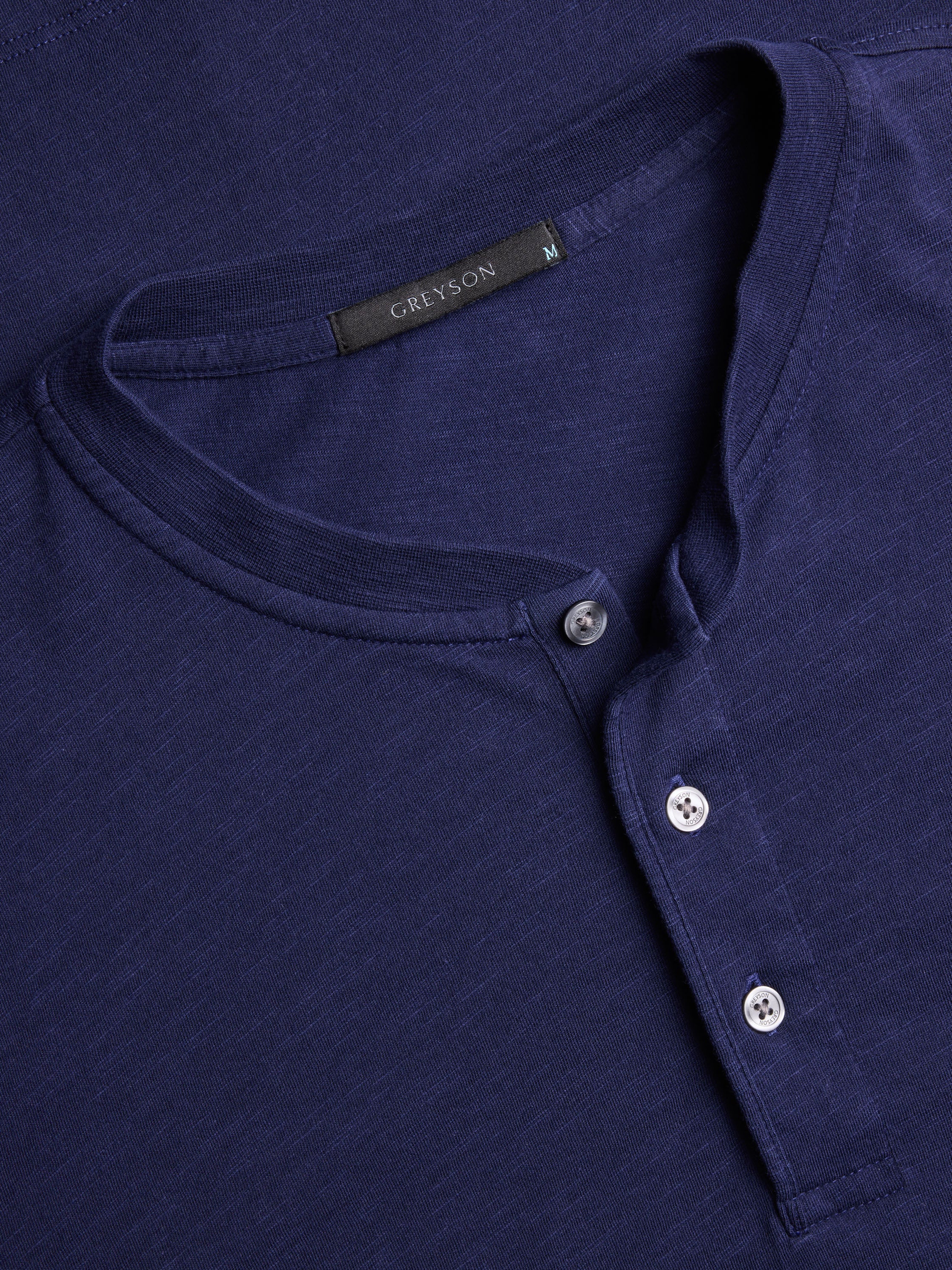 Alpha Slub Long Sleeve Henley - Image 4