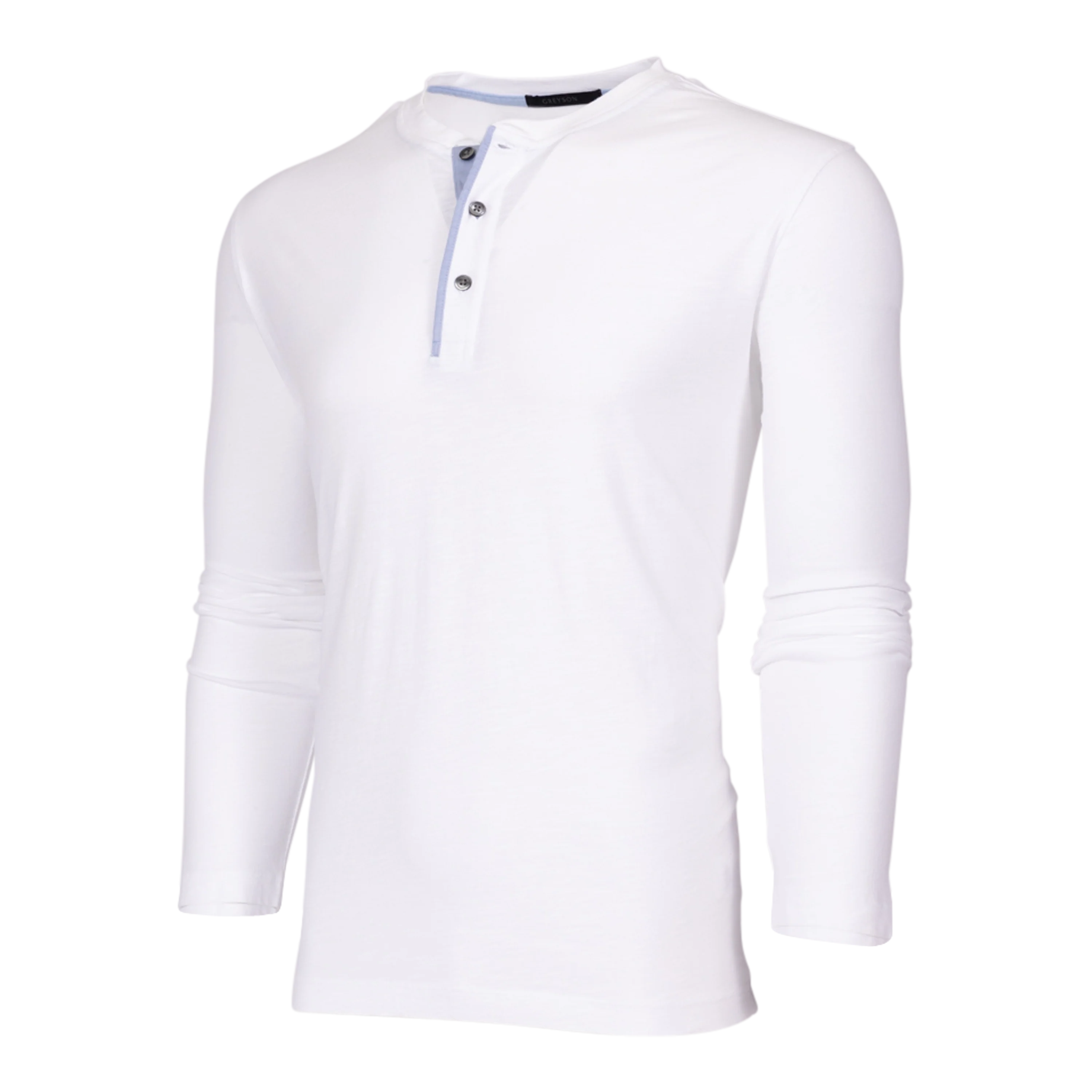 Alpha Slub Long Sleeve Henley - Image 2