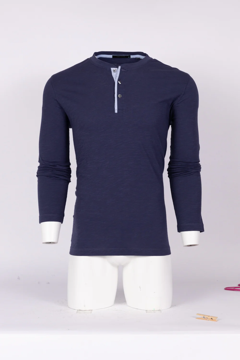 Alpha Slub Long Sleeve Henley - Image 9