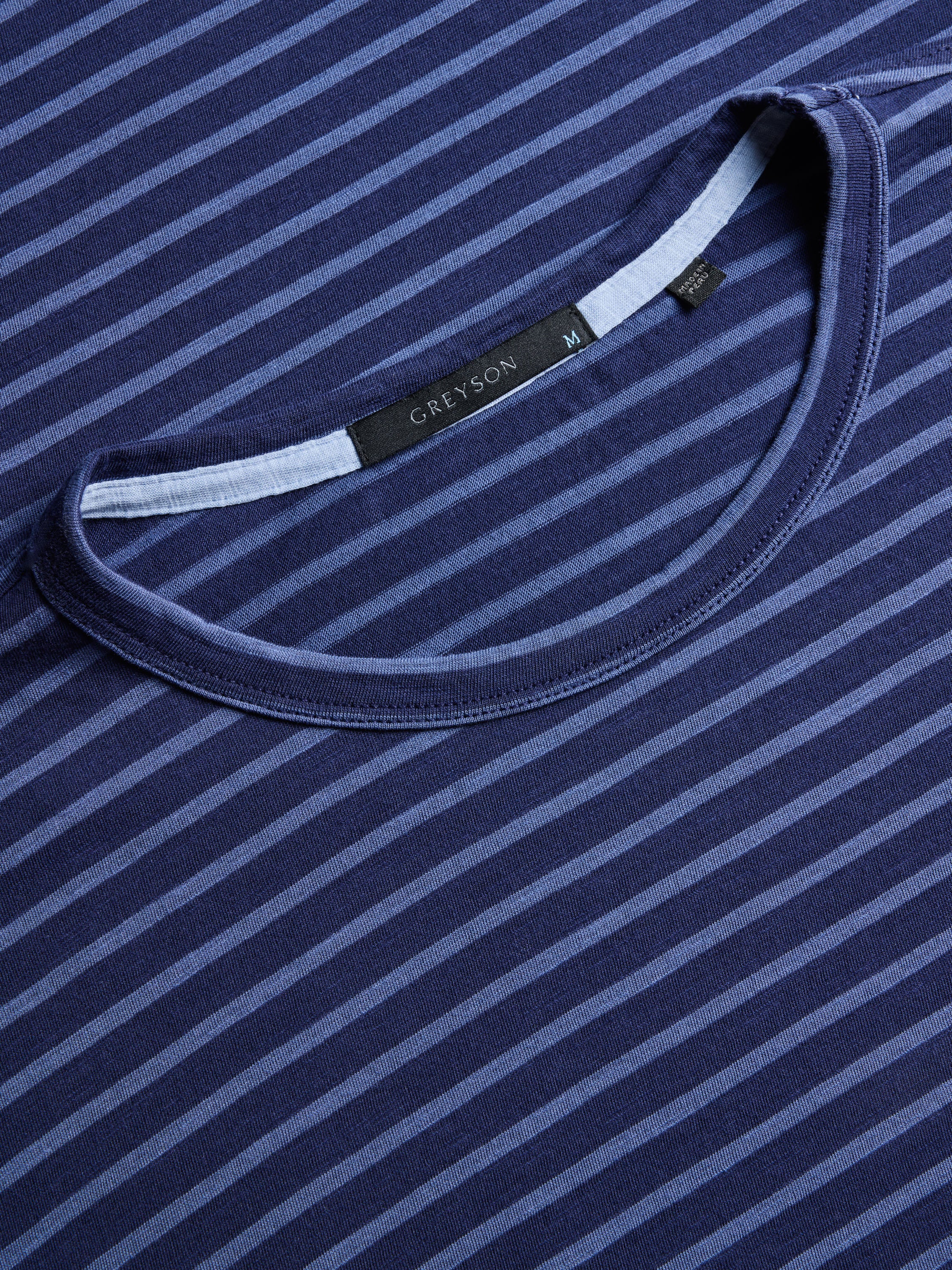 Alpha Slub Striped Short Sleeve Tee - Image 4