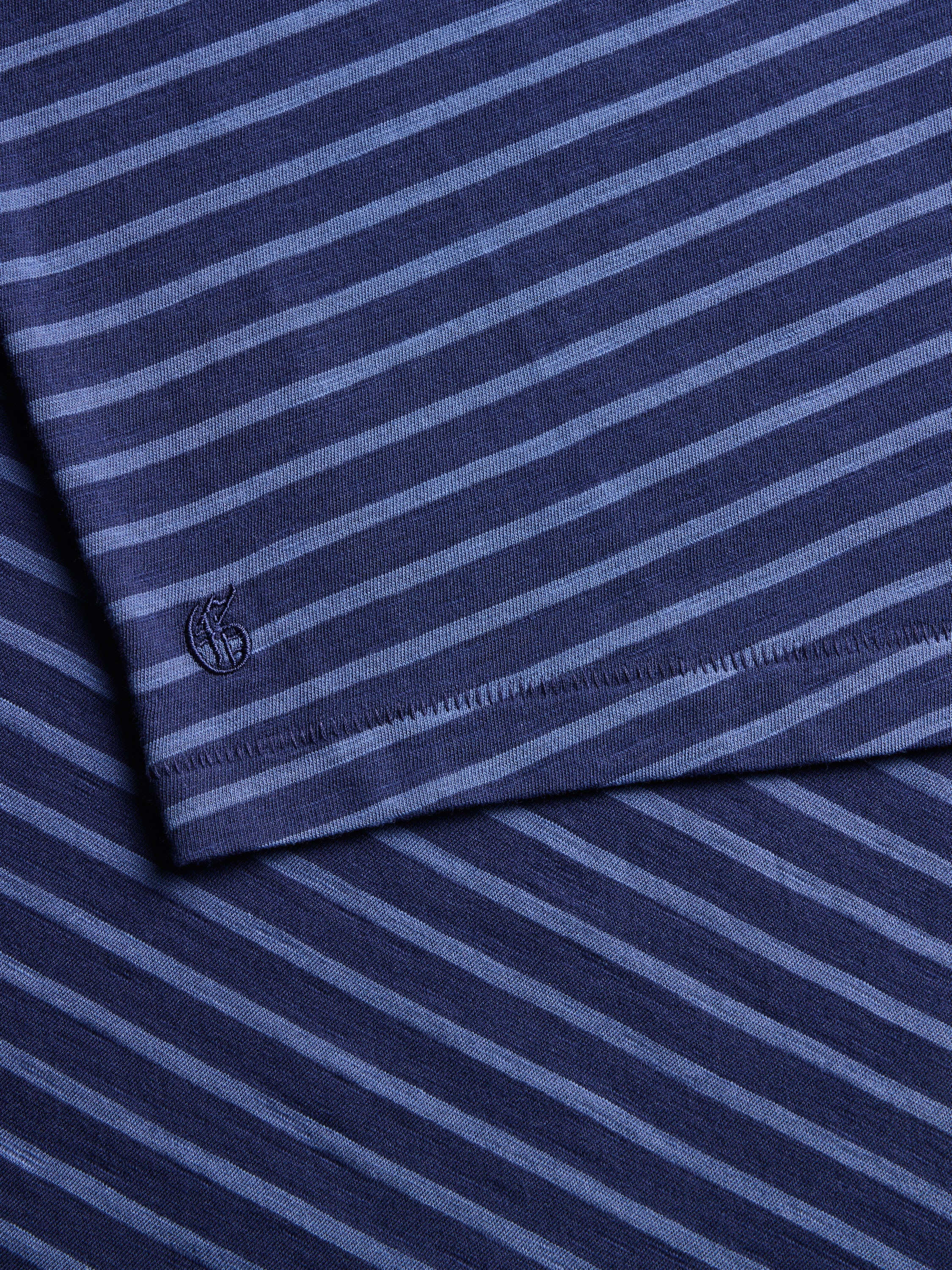 Alpha Slub Striped Short Sleeve Tee - Image 5