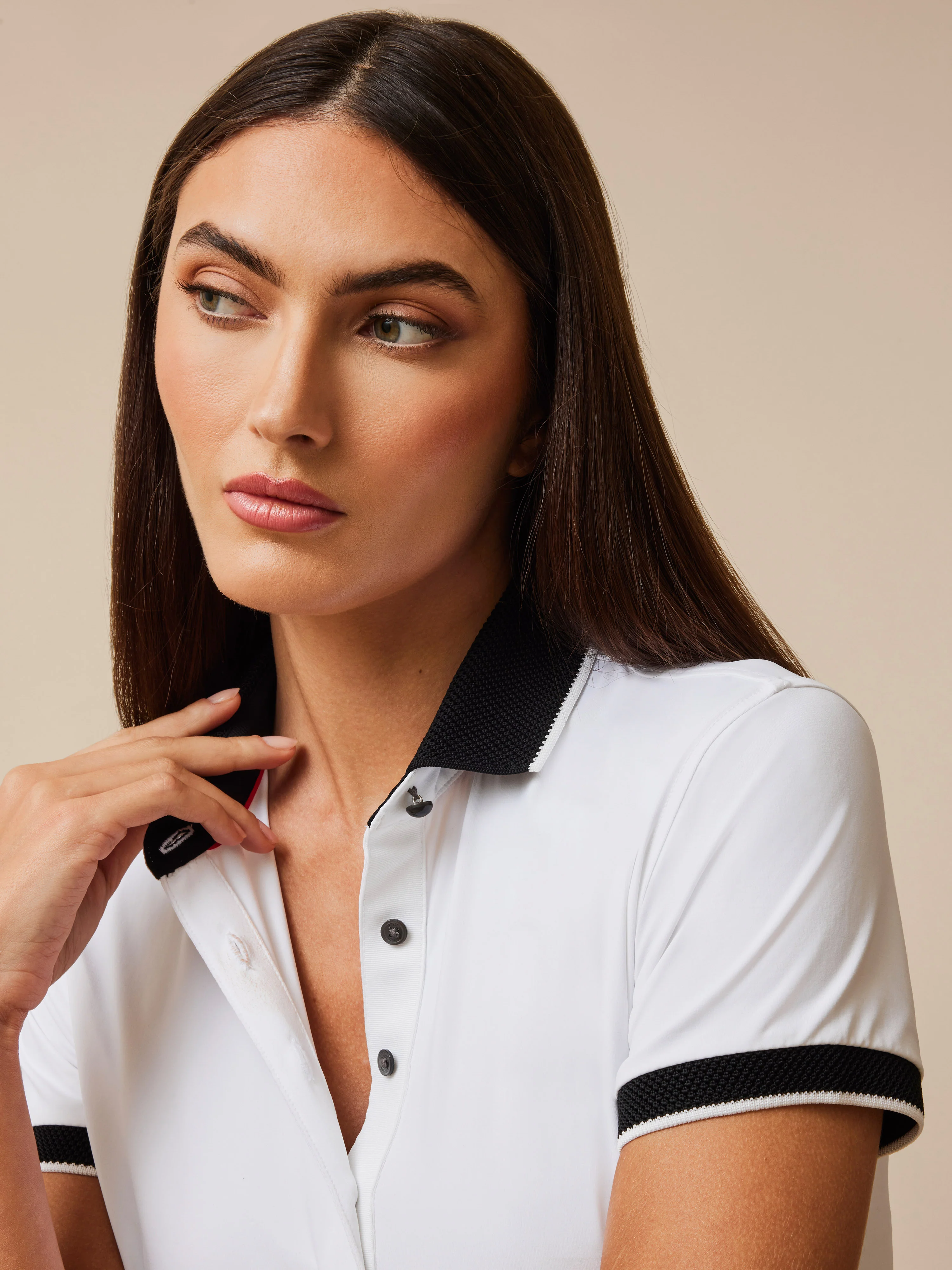 Scarlett Banded Short Sleeve Polo - Image 2