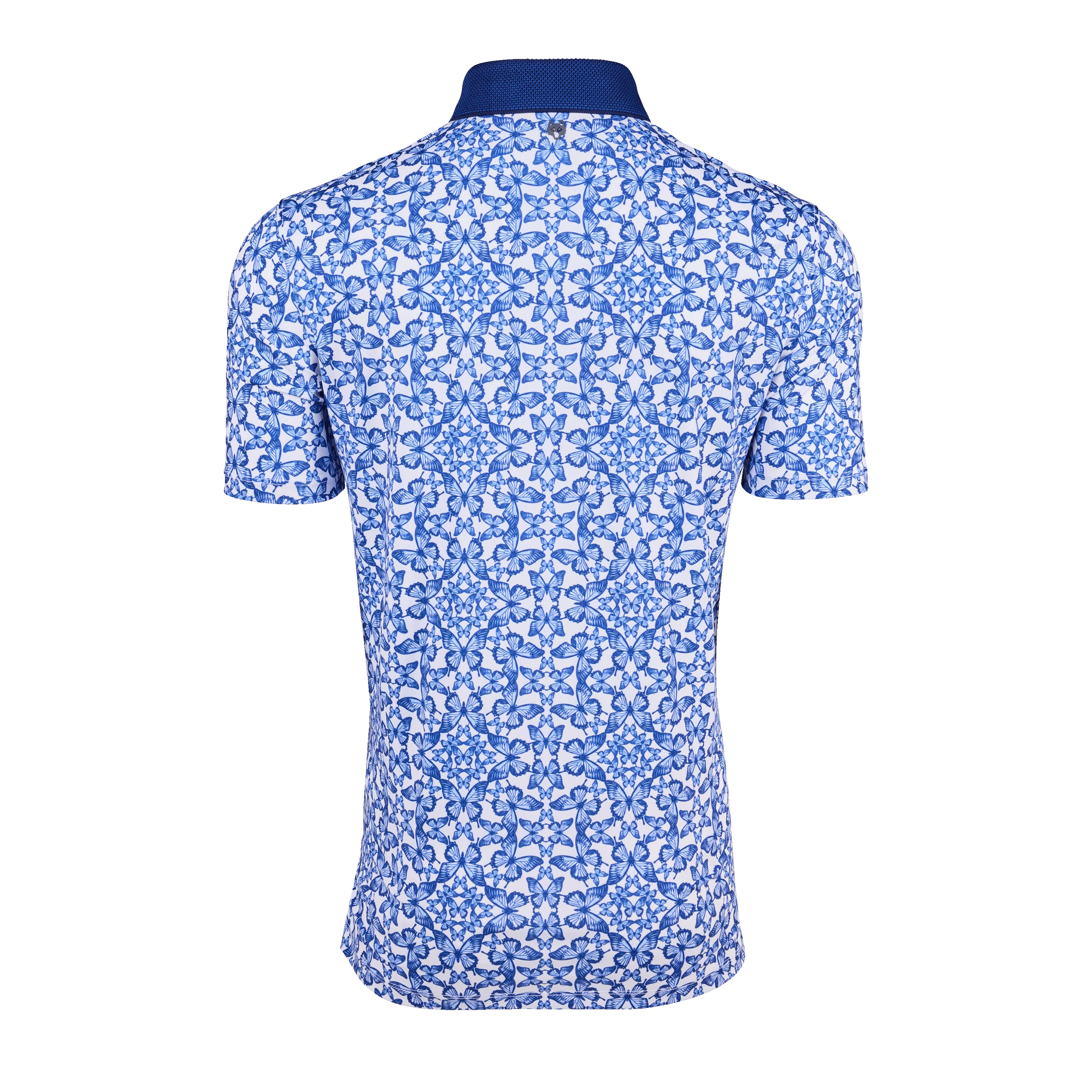 Blue Migration Short Sleeve Polo - Image 3