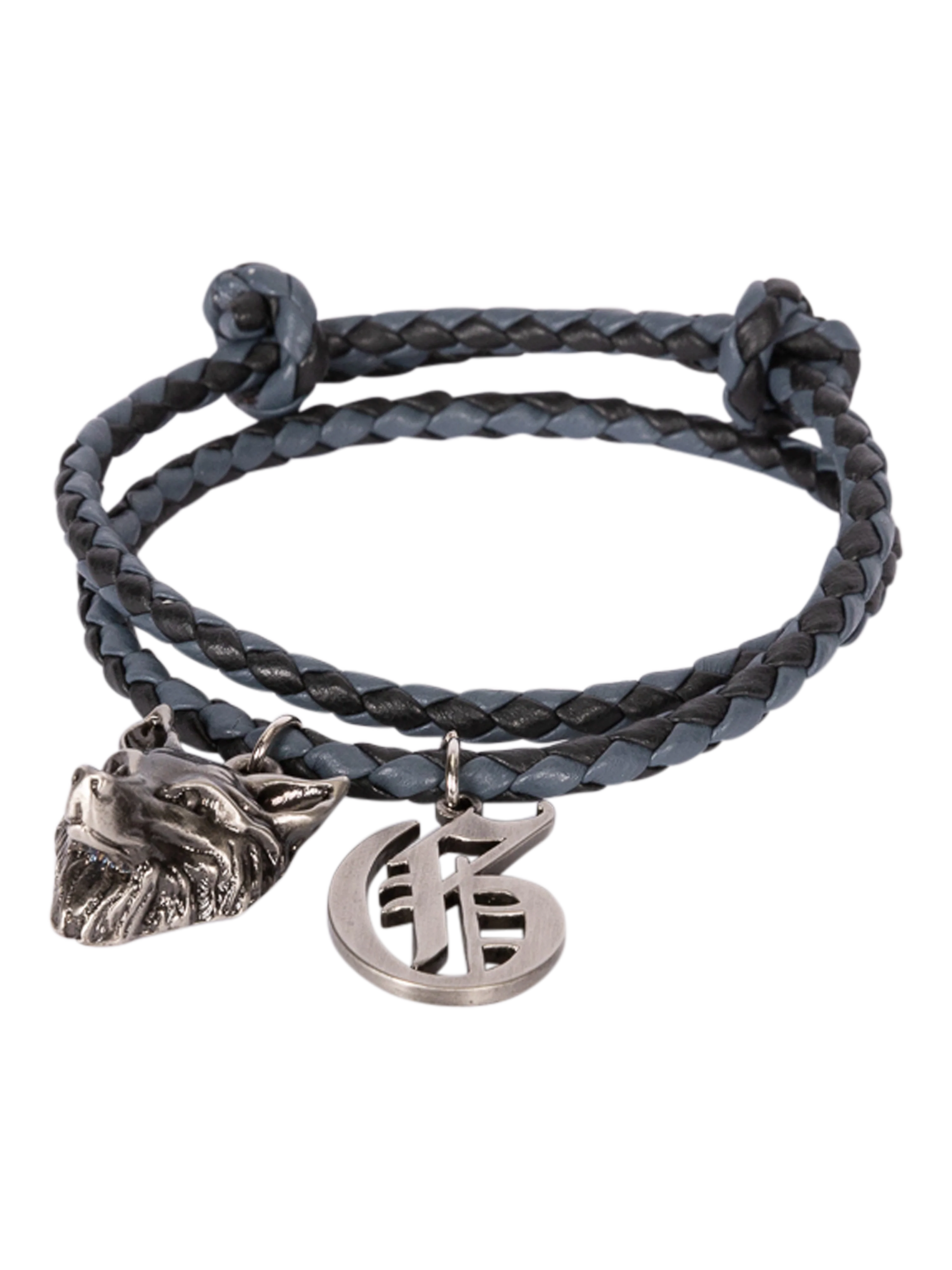 Icon Braided Leather Bracelet - Image 2