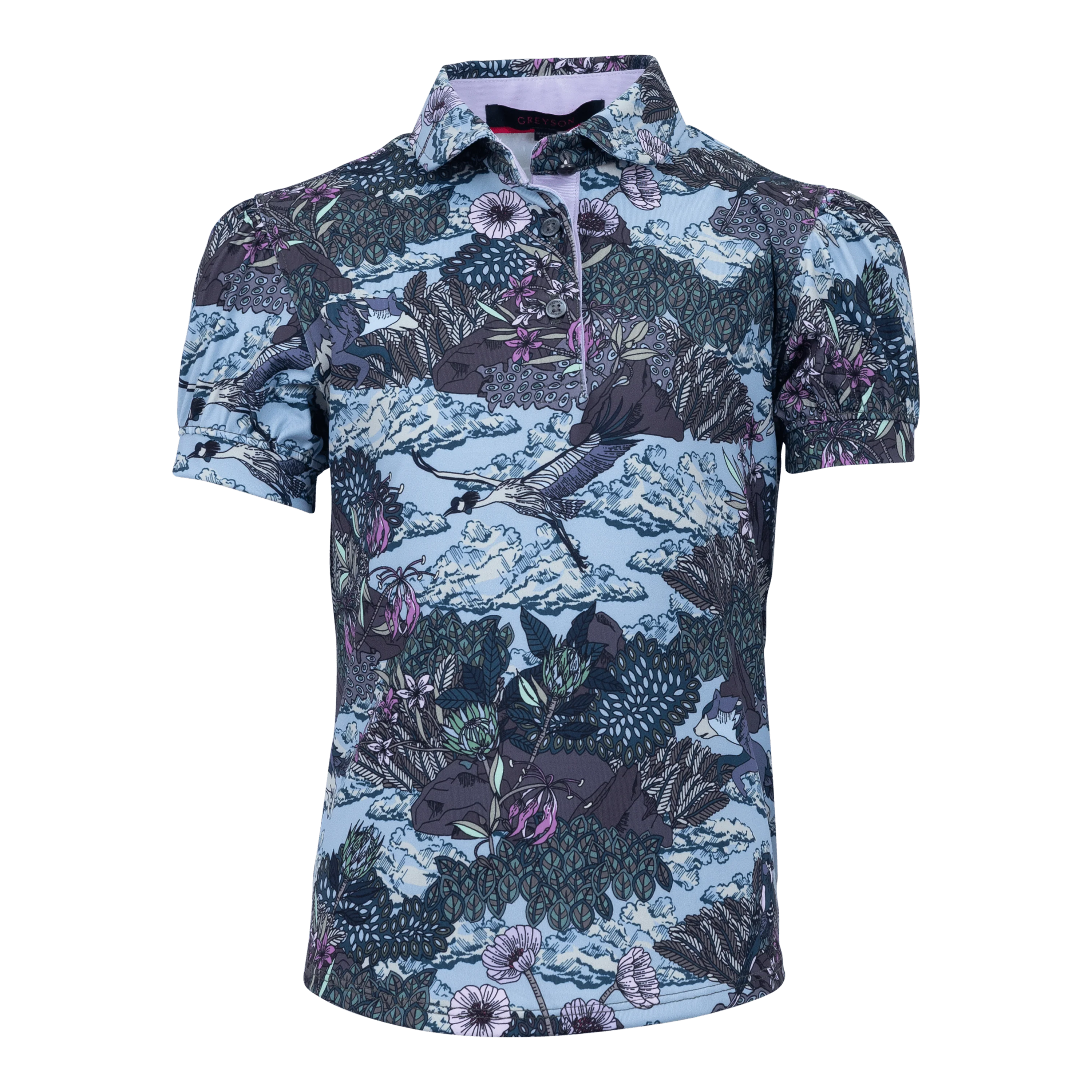 Girl's In The Clouds Scarlett Puff Sleeve Polo