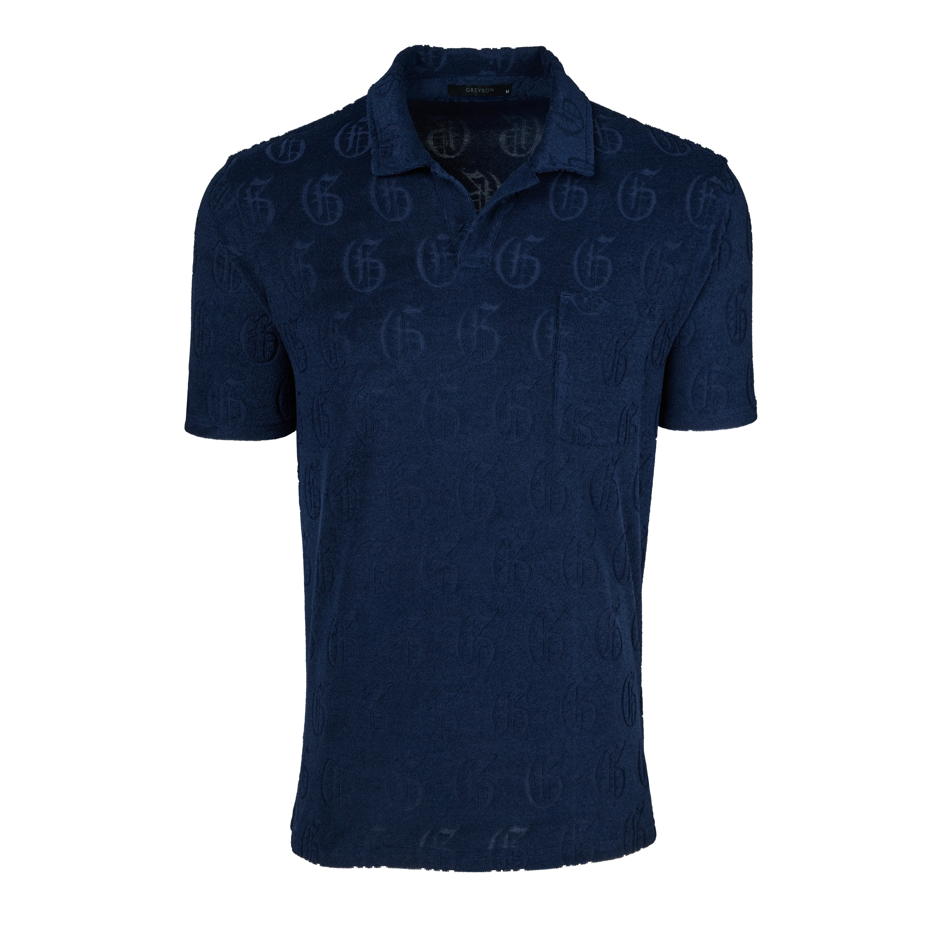 Gothic "G" Jacquard Terry Short Sleeve Polo