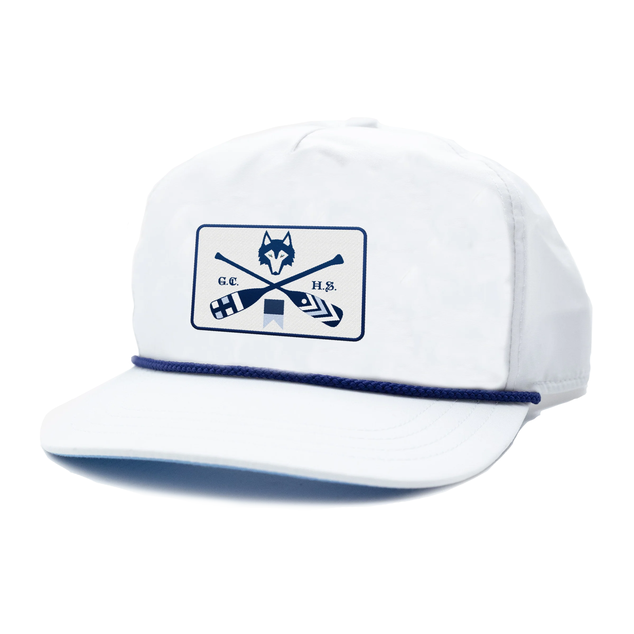 H.S. Crossed Paddles Rope Hat