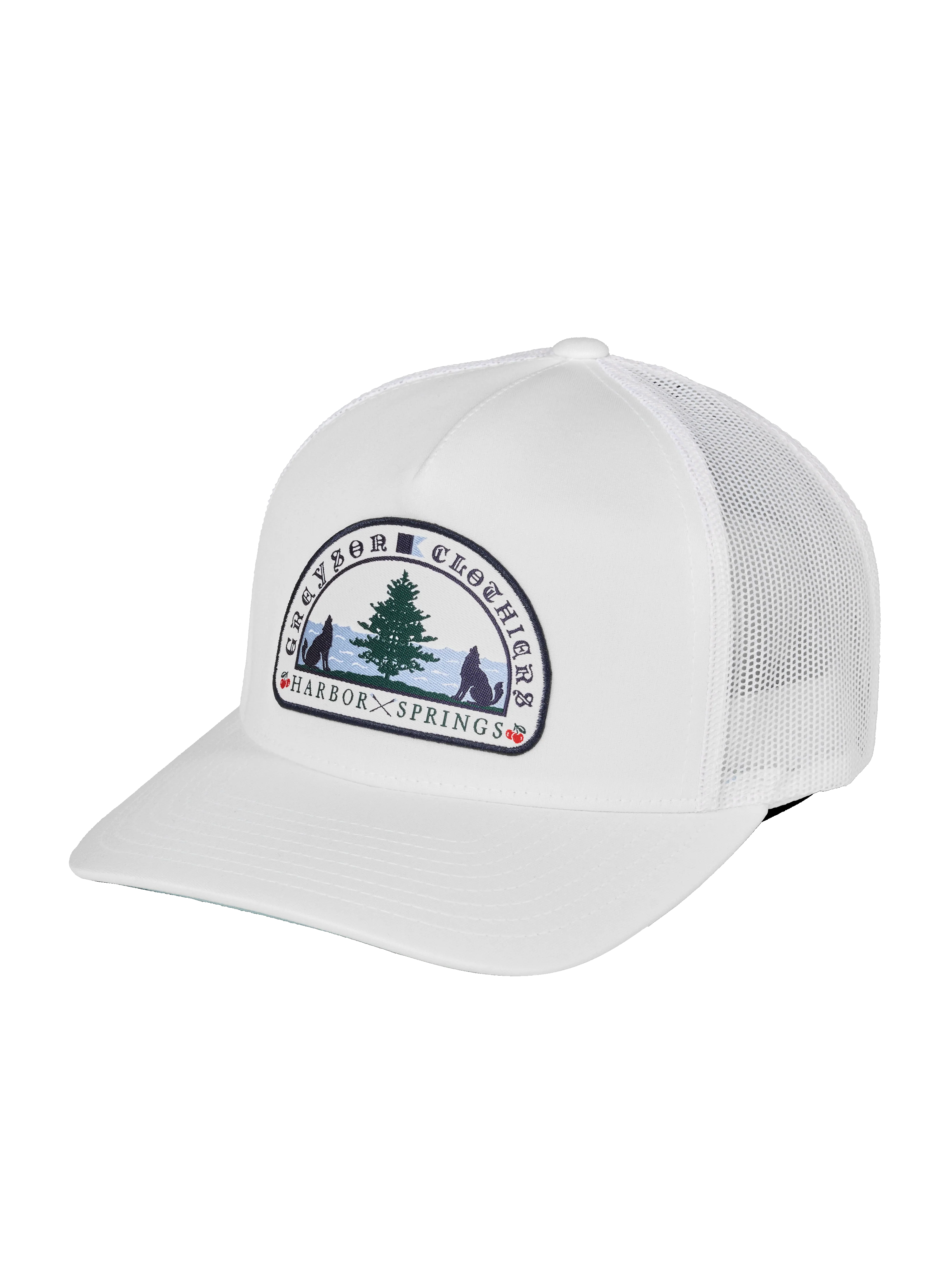 H.S. Woven Patch Trucker Hat