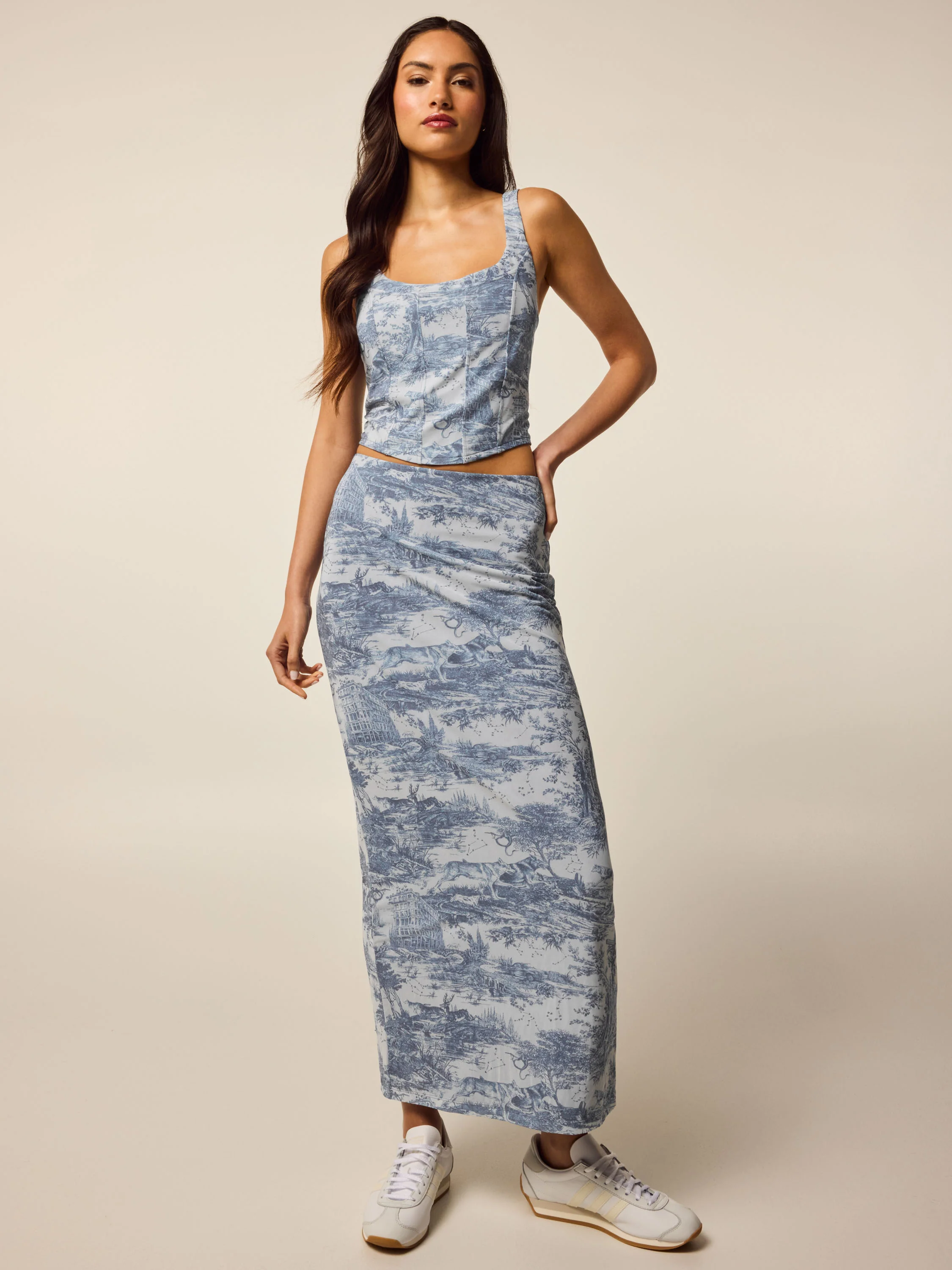 Huntress Toile Mesh Midi Skirt - Image 3