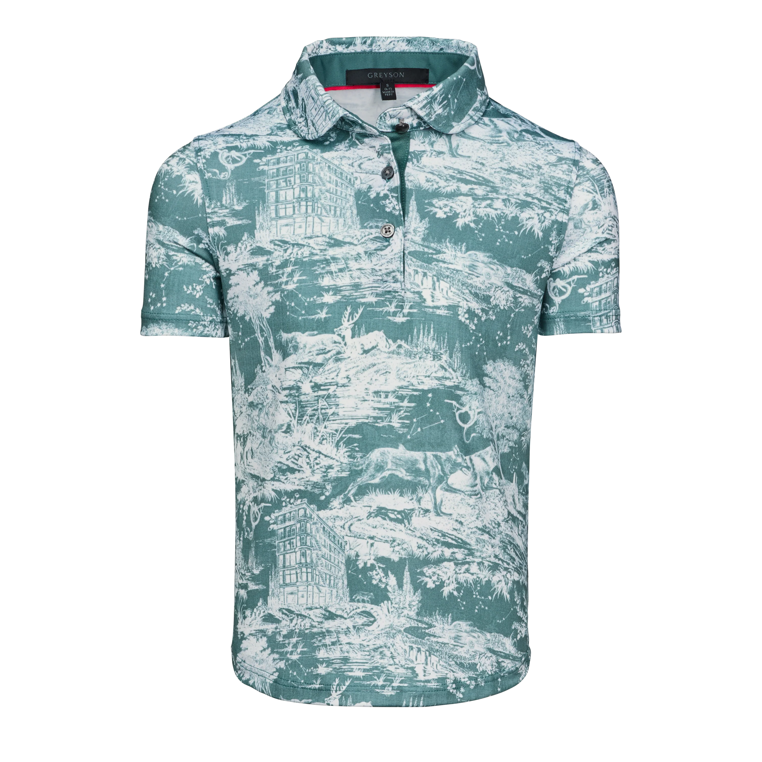 Girl's Huntress Toile Scarlett Polo