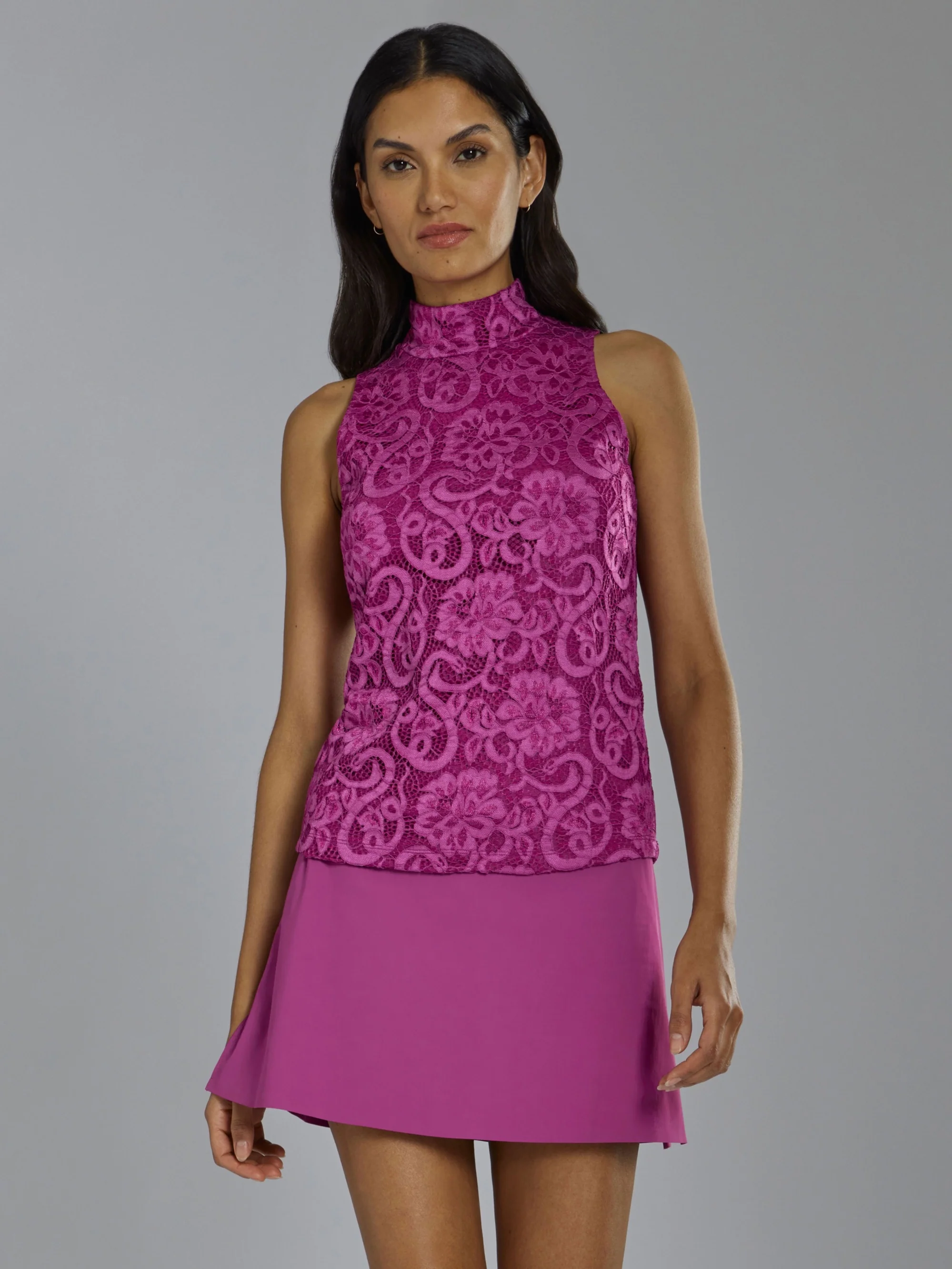 Lennox Lace Mock Neck Top - Image 9