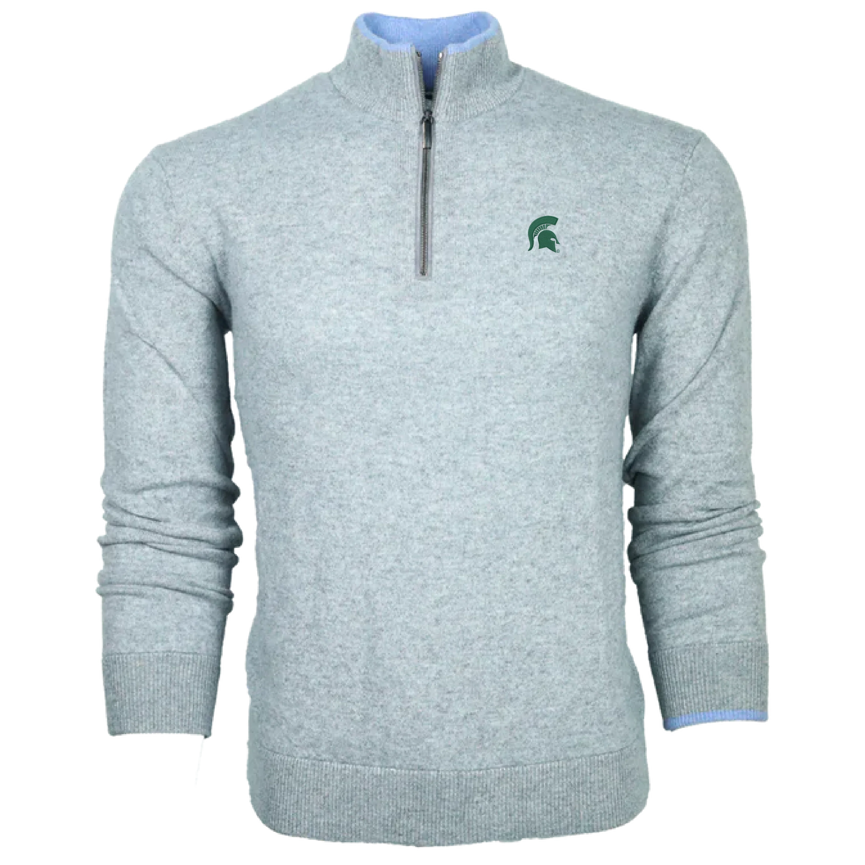 Michigan State Spartan Sebonack Quarter-Zip Sweater