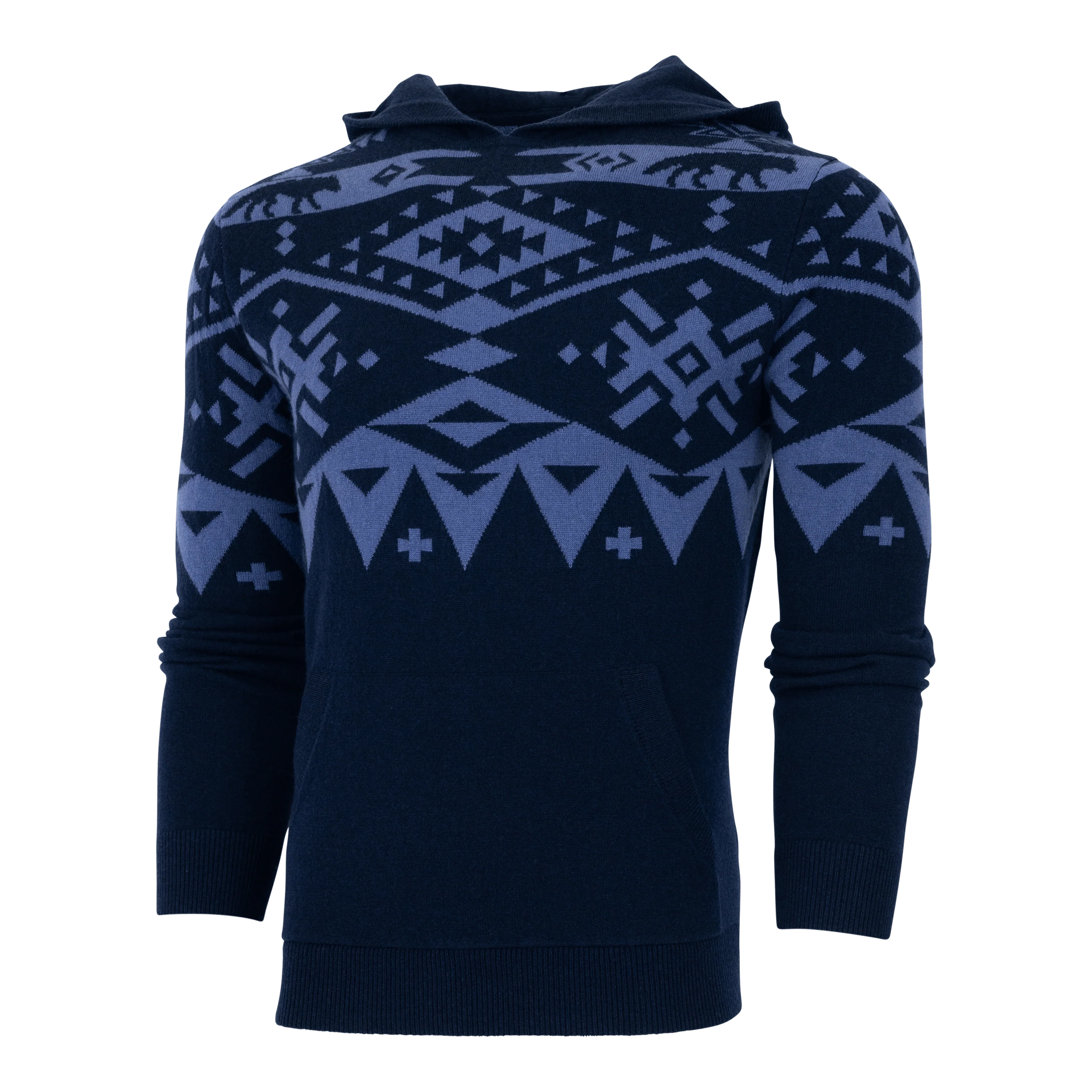 Nordic Fair Isle Sweater Hoodie - Image 2