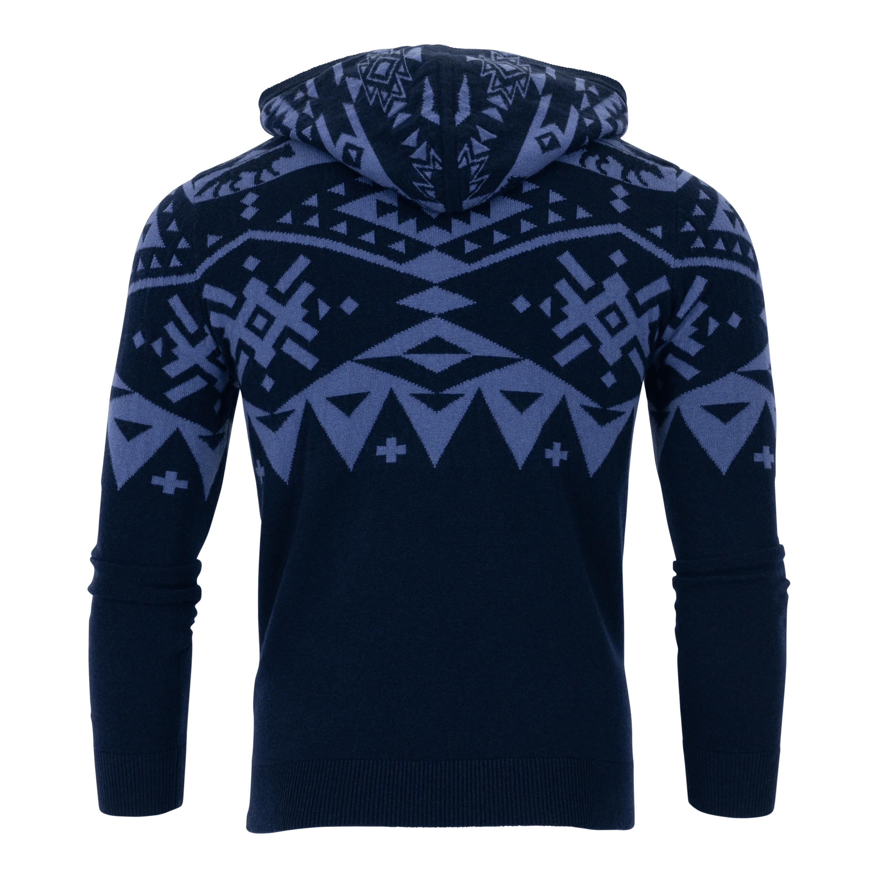 Nordic Fair Isle Sweater Hoodie - Image 3