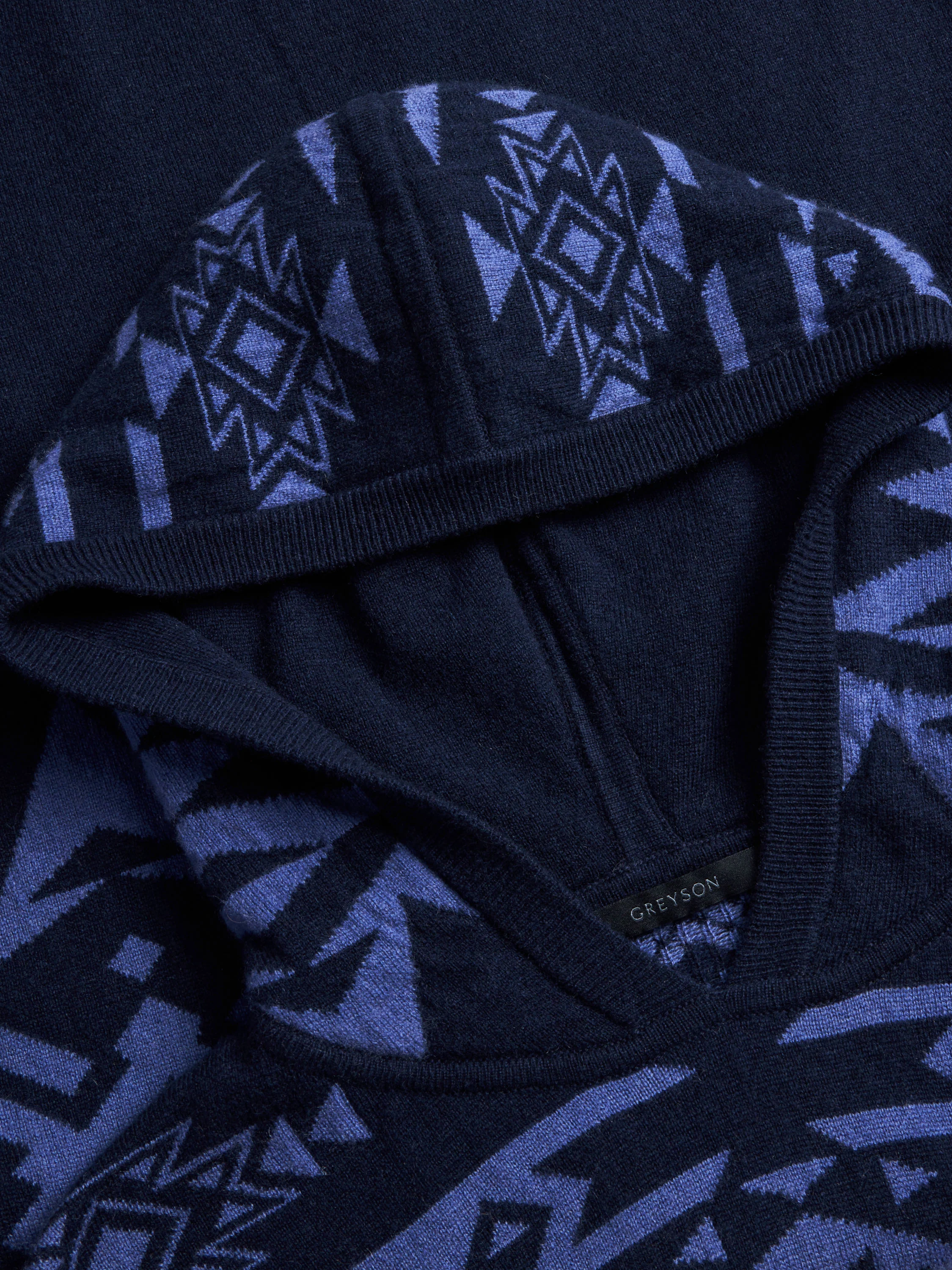 Nordic Fair Isle Sweater Hoodie - Image 4