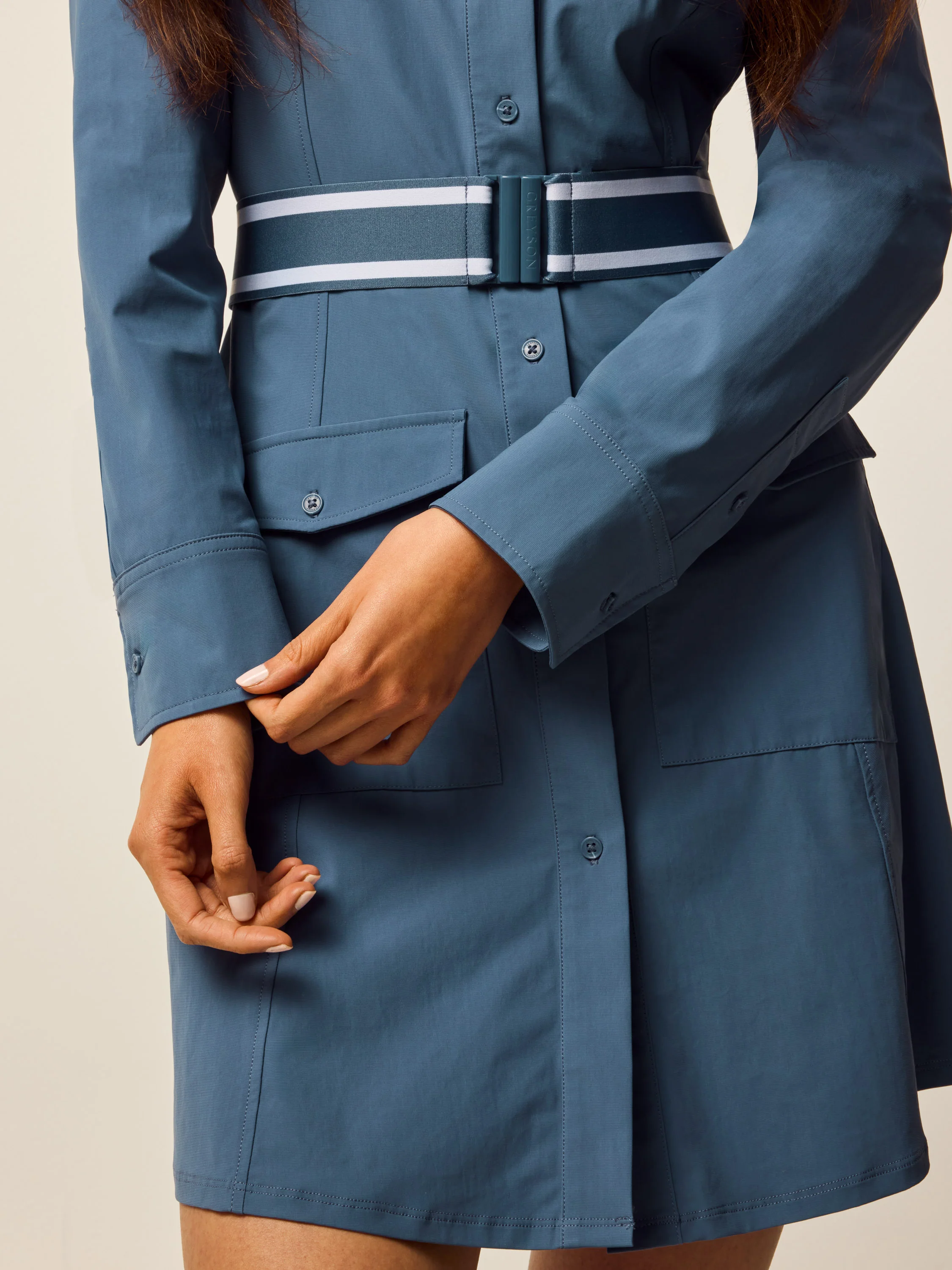 Phoenix Long Sleeve Belted Dress - Image 3