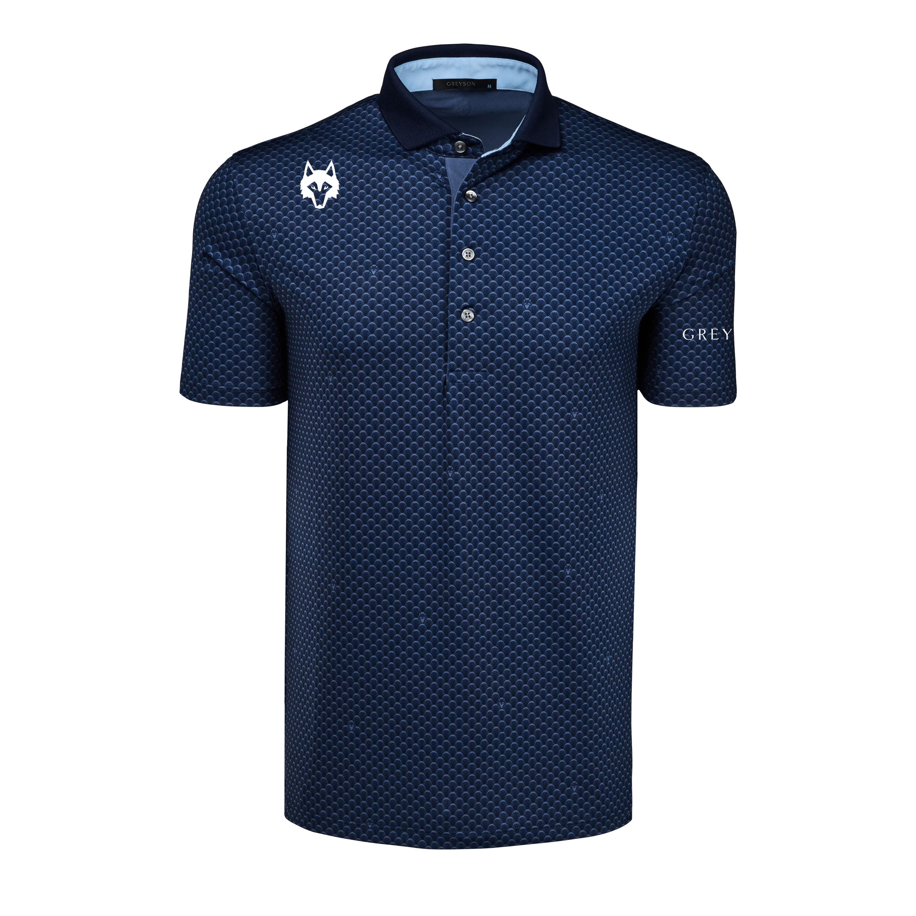 Players Club Ponderous Wolf Short Sleeve Polo