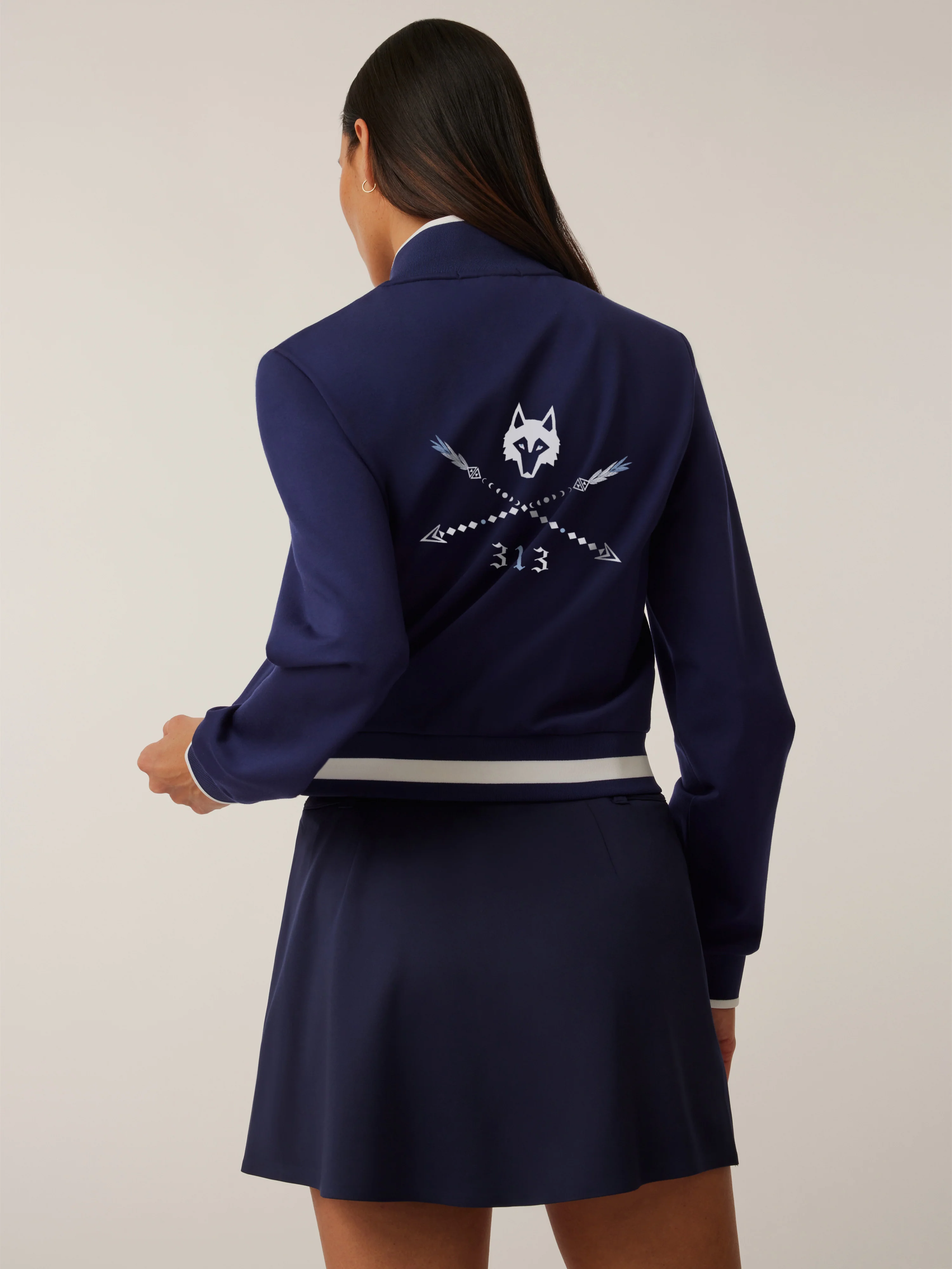 Drea Where The Wolves Are Bomber Jacket - Image 2