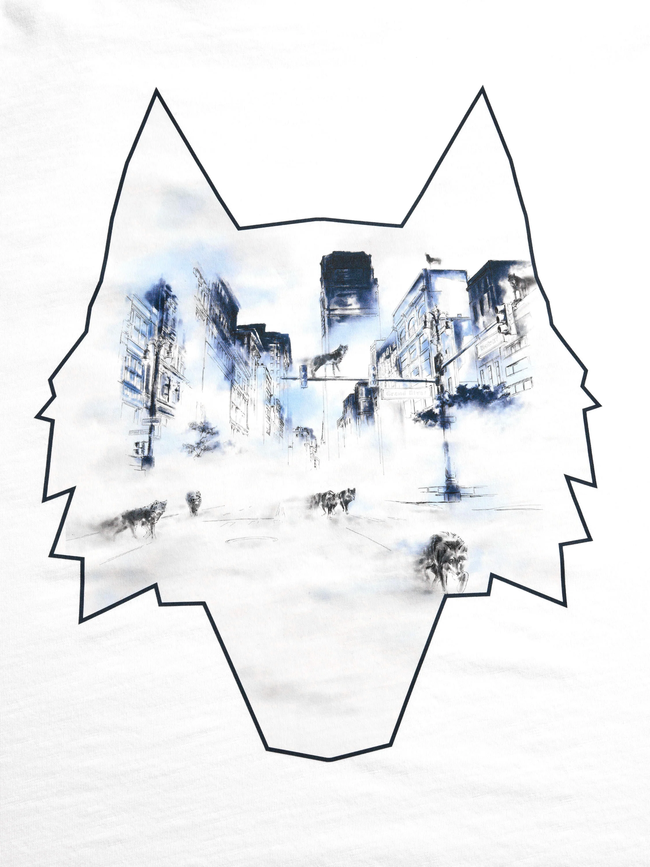 Scenic Wolf Alpha Slub Tee - Image 3