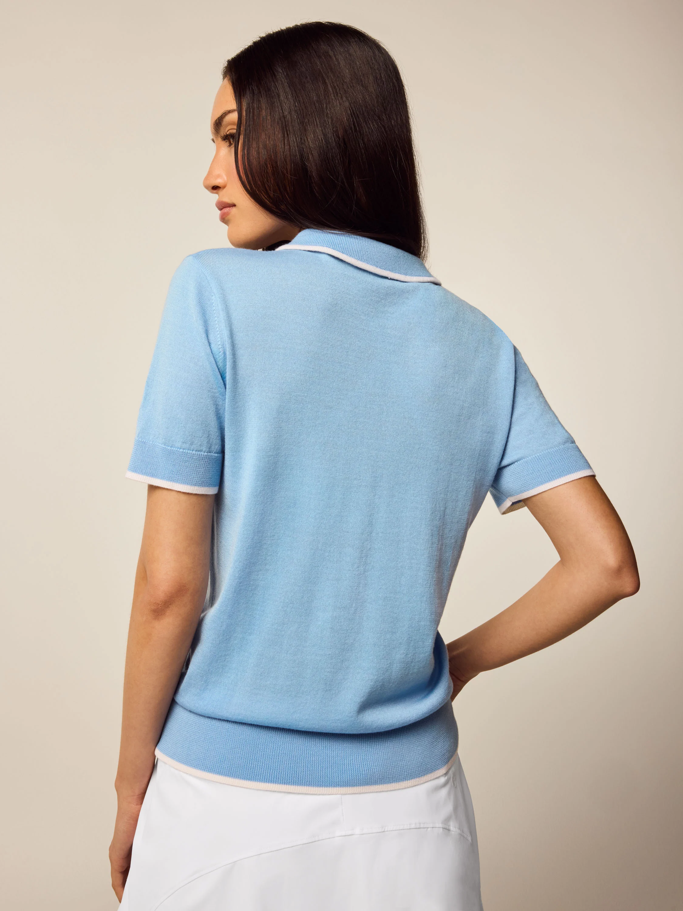 Leith Merino Script Short Sleeve Sweater - Image 12