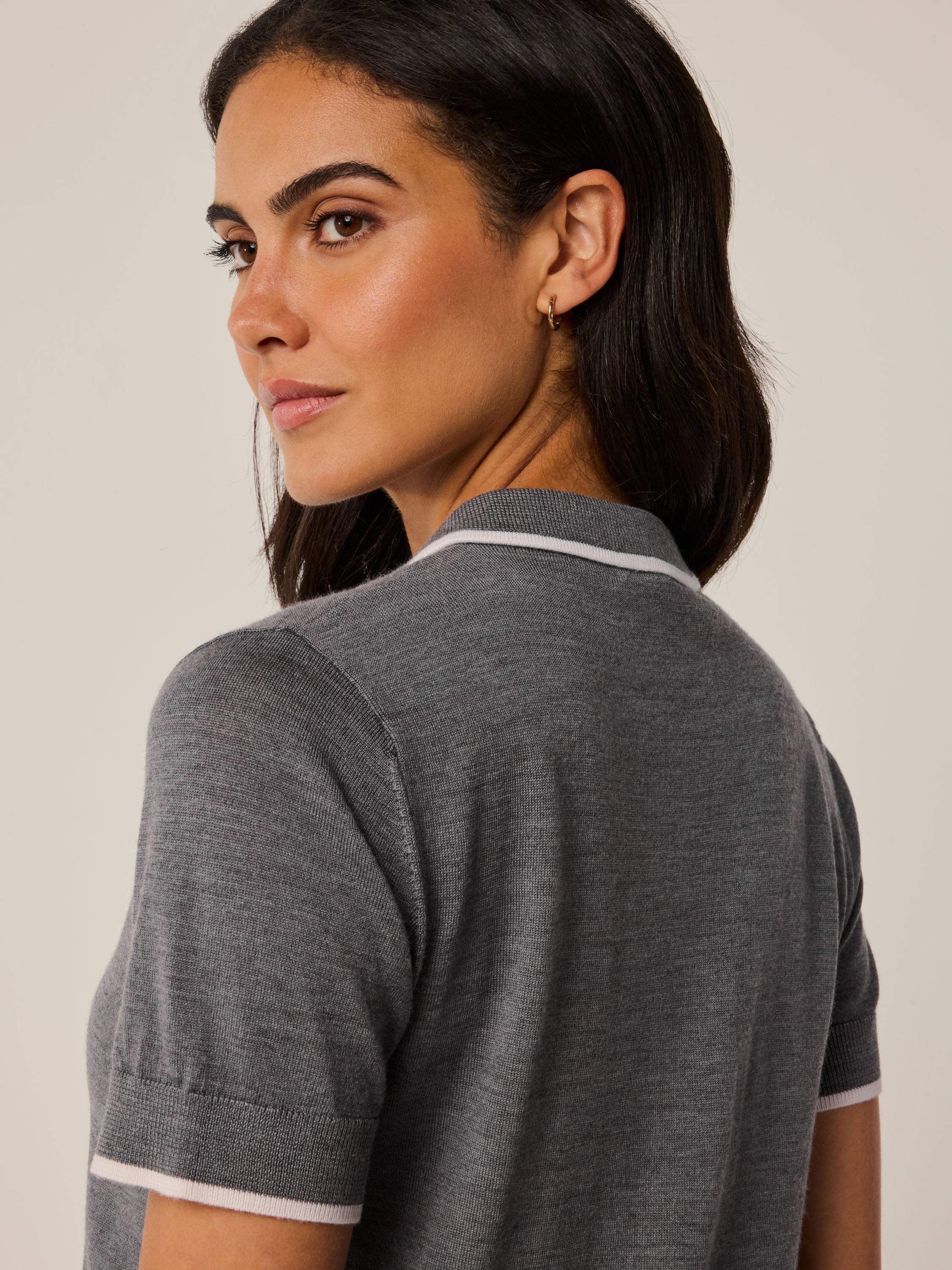 Leith Merino Script Short Sleeve Sweater - Image 13