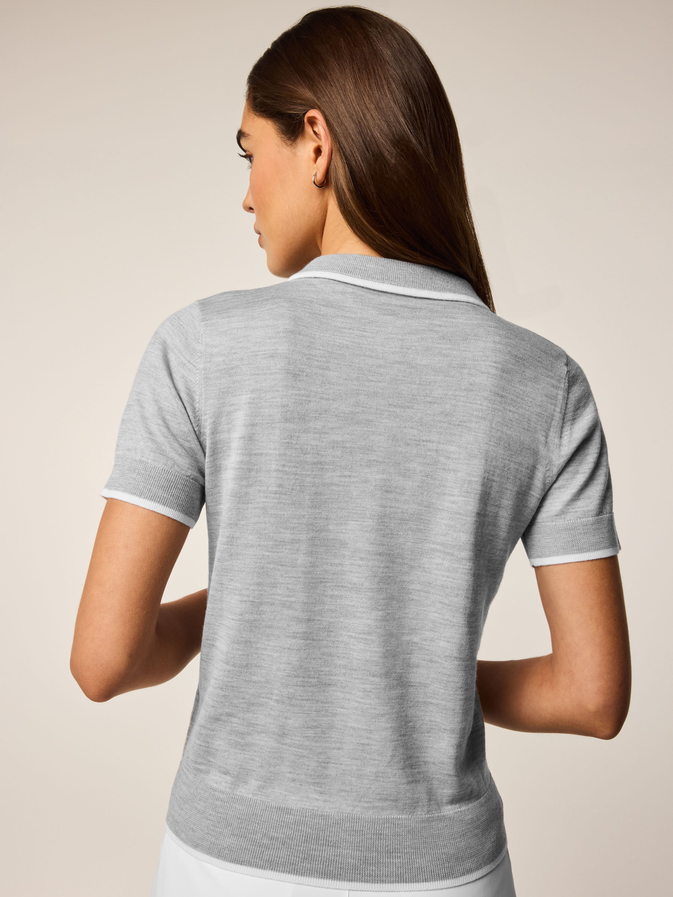 Leith Merino Script Short Sleeve Sweater - Image 7