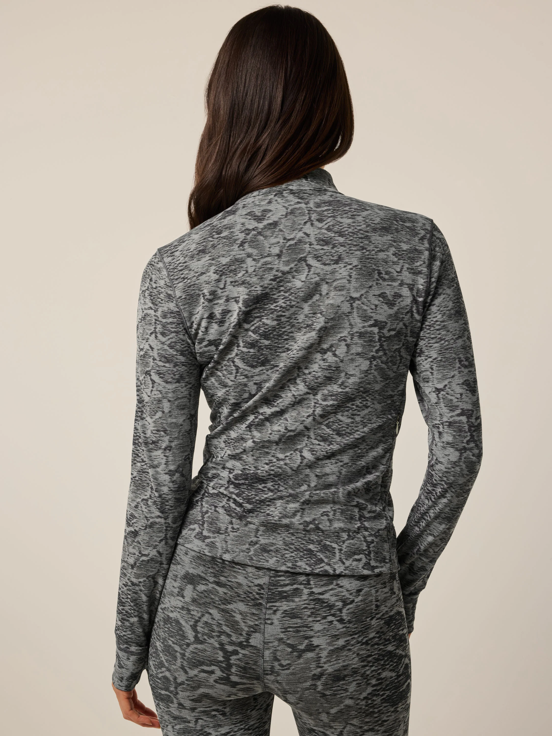 Halley Wolf Scales Jacquard Quarter-Zip - Image 2