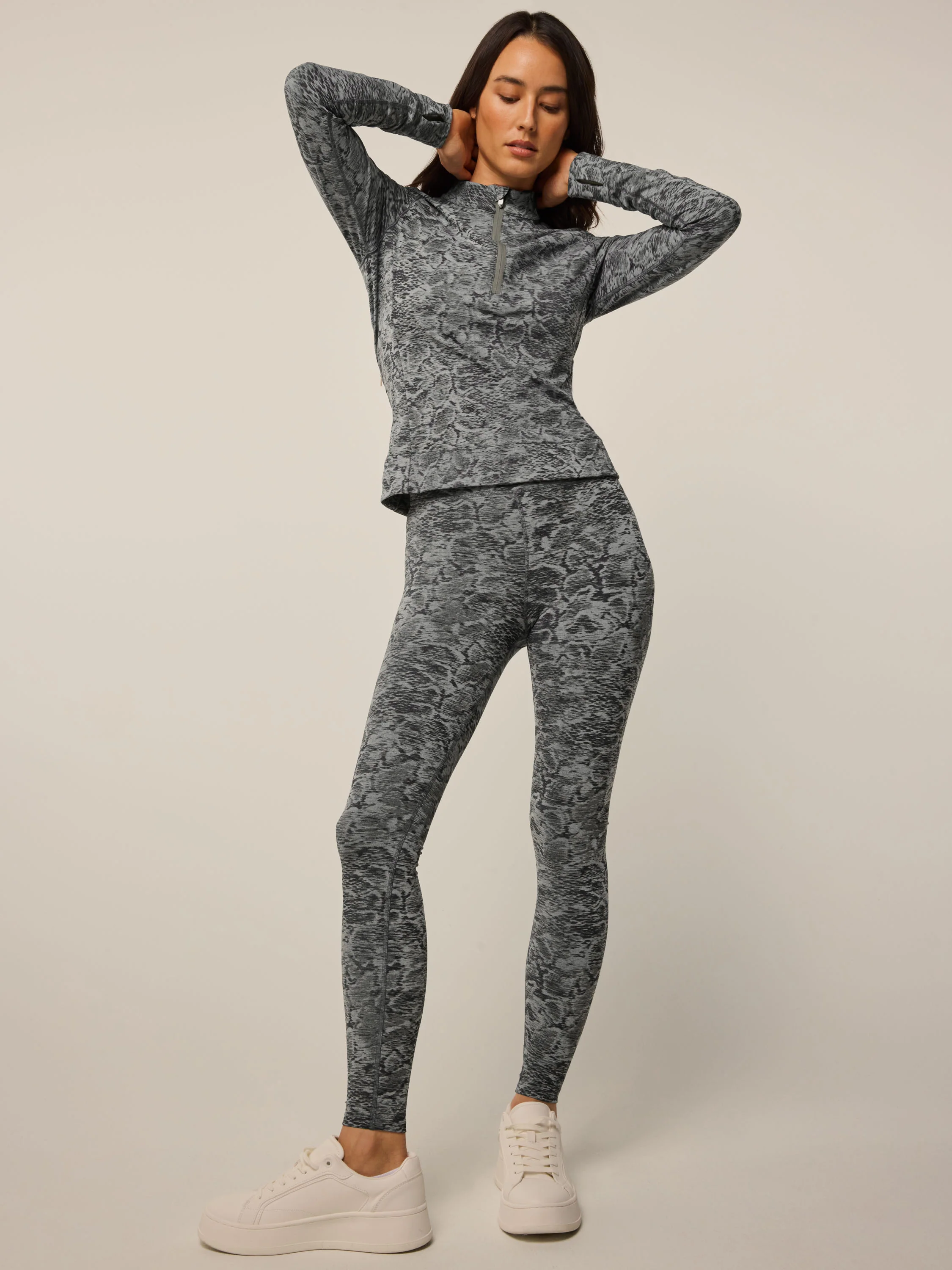 Halley Wolf Scales Jacquard Quarter-Zip - Image 4
