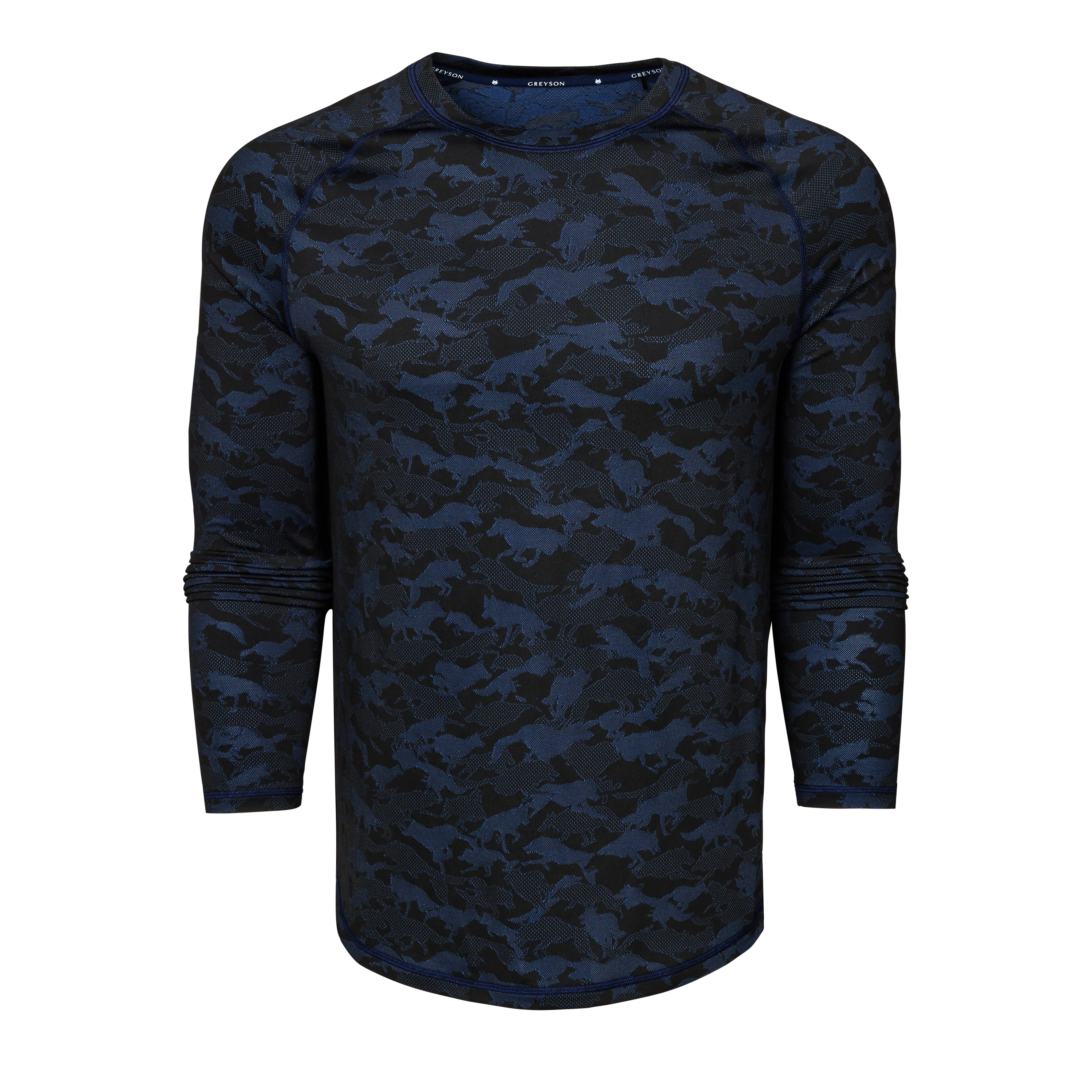 Kennebec Wolfpack Camo Long Sleeve Sport Tee - Image 2