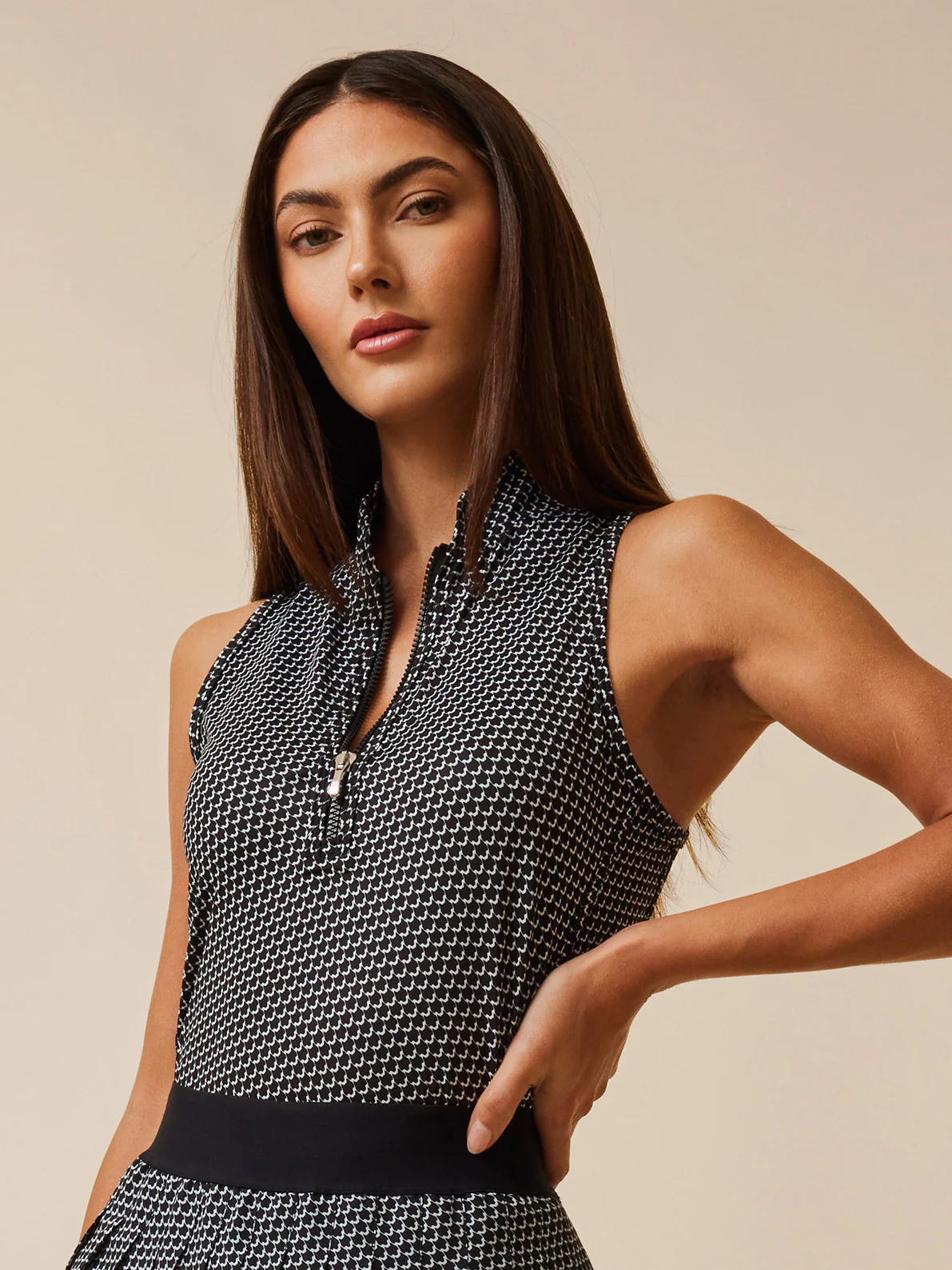 Wolvestooth Sleeveless Vesta Mock Neck Top - Image 2