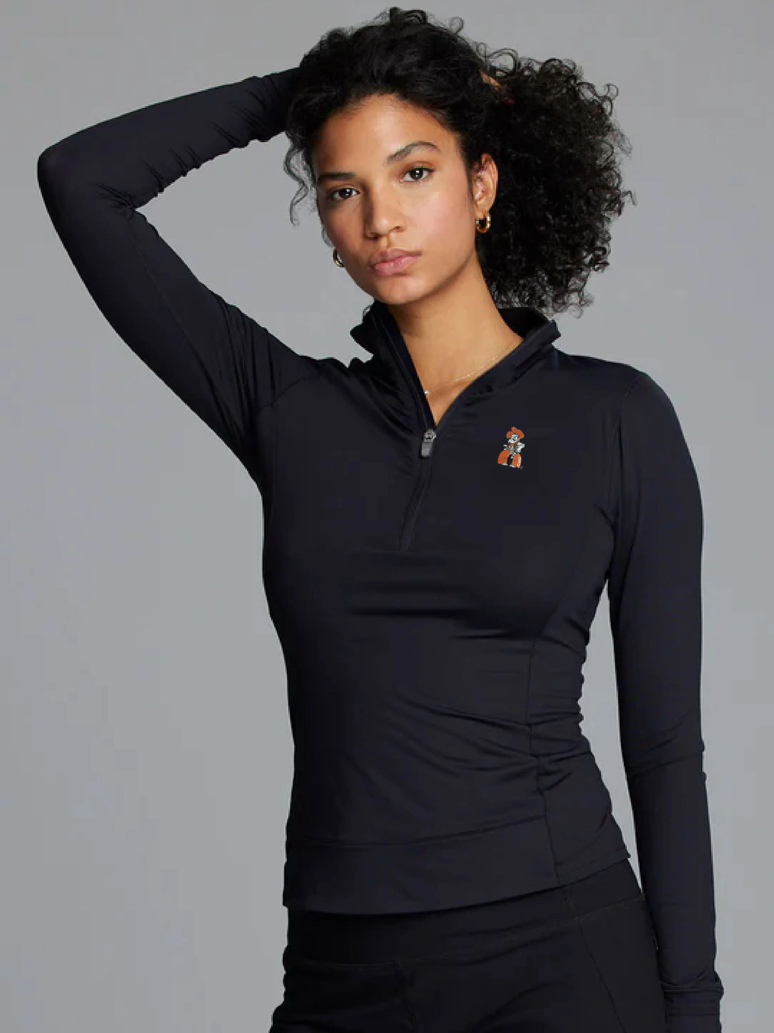 Halley Women's Oklahoma State Pistol Pete Quarter-Zip